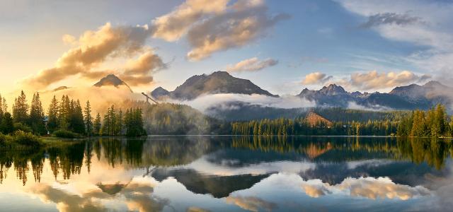 Sunset Over Lake